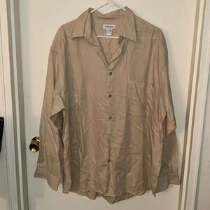 😍Men’s Claiborne 100% cotton Button down shirt. Size xl